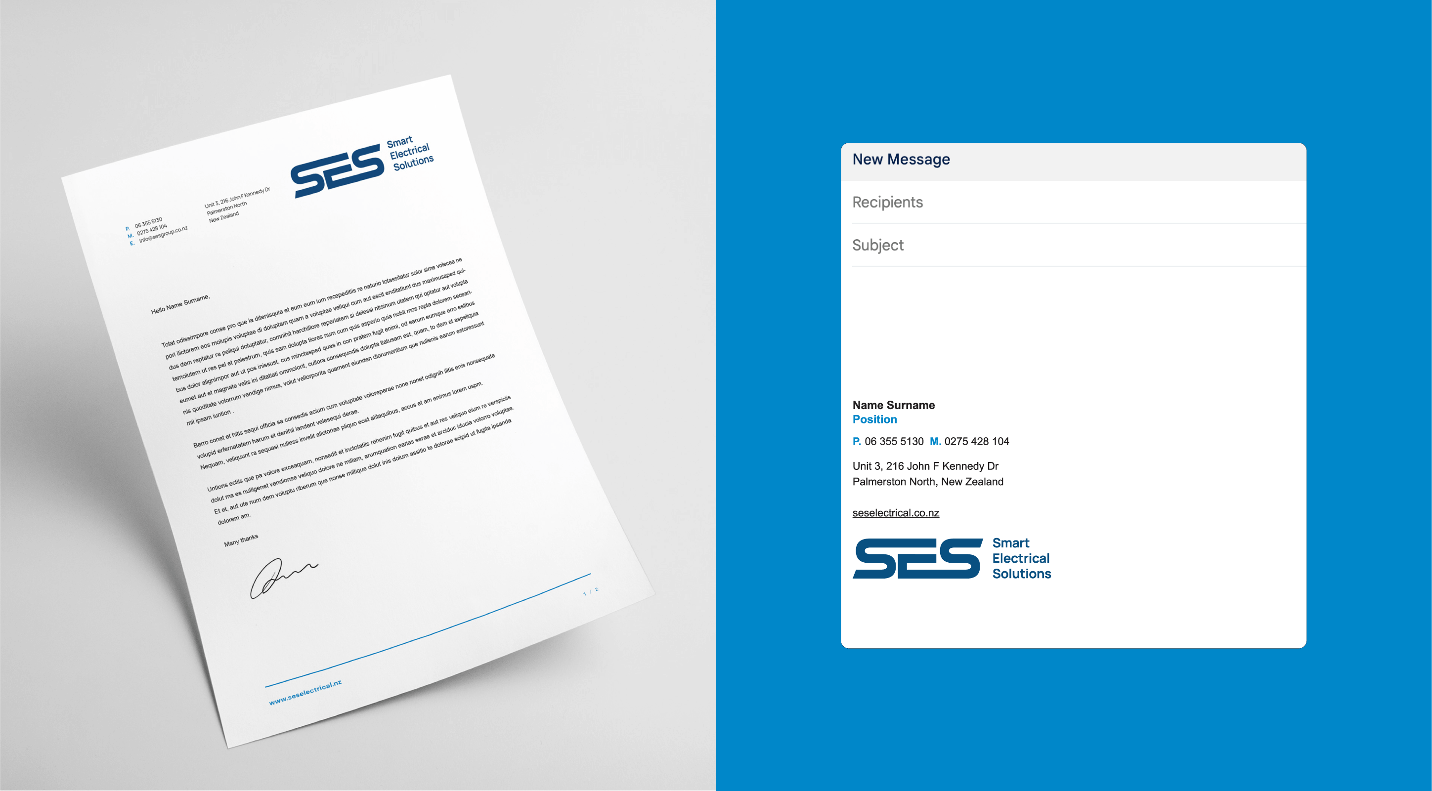 SES Letterhead and Email Sign